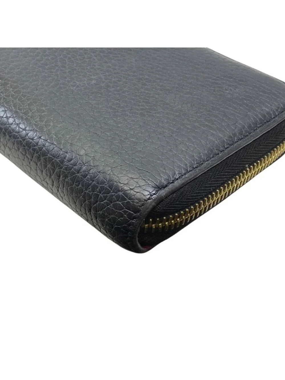 Louis Vuitton Comete Wallet Portefeuille L-shaped Zipper Leather Black Pink